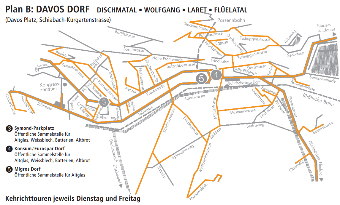 Sammelstellen-Dorf